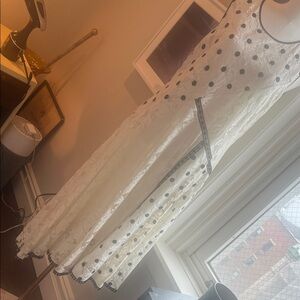 Grace Lace Dress with Black Dots